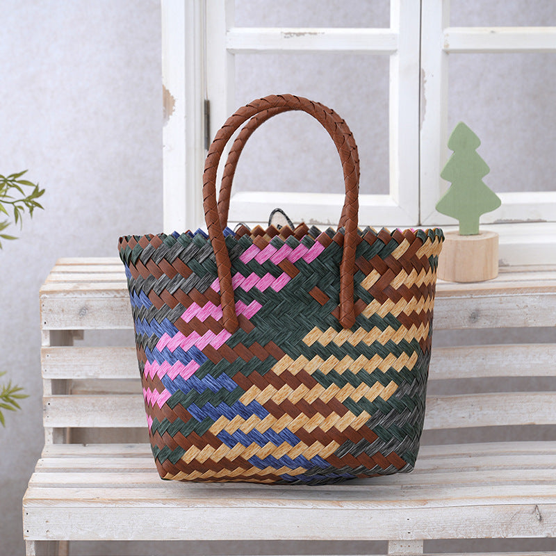 Women's Curtain Cloth Large Capacity Woven Gift Bags