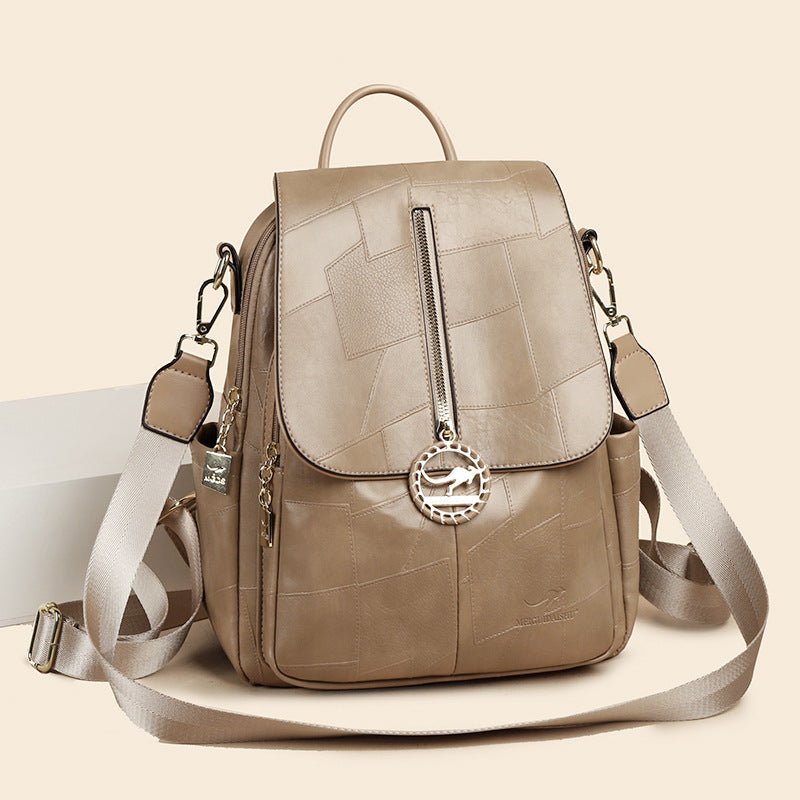 Women's Fashionable Splicing Large Capacity Trendy Travel Bags