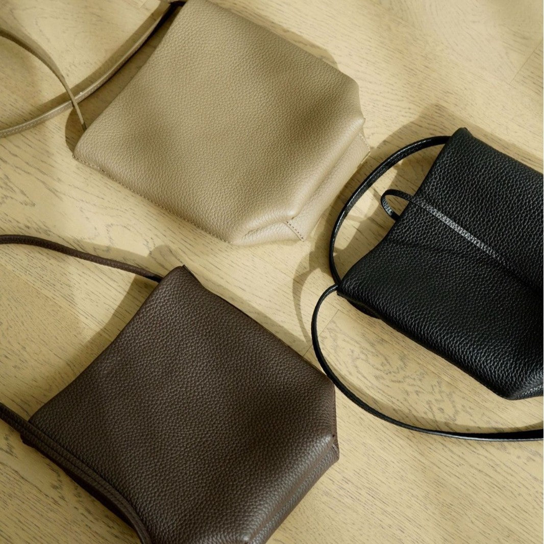 First Layer Cowhide Mini Mobile Simple Women's Shoulder Bag