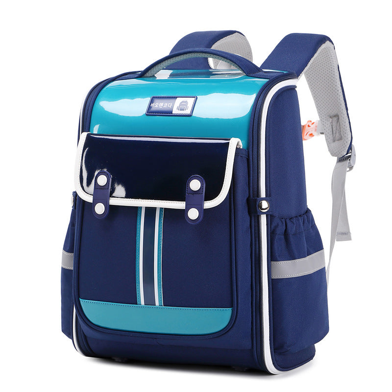 Surface Color Matching Light Tide Spine Protection Elementary School Students' Schoolbags