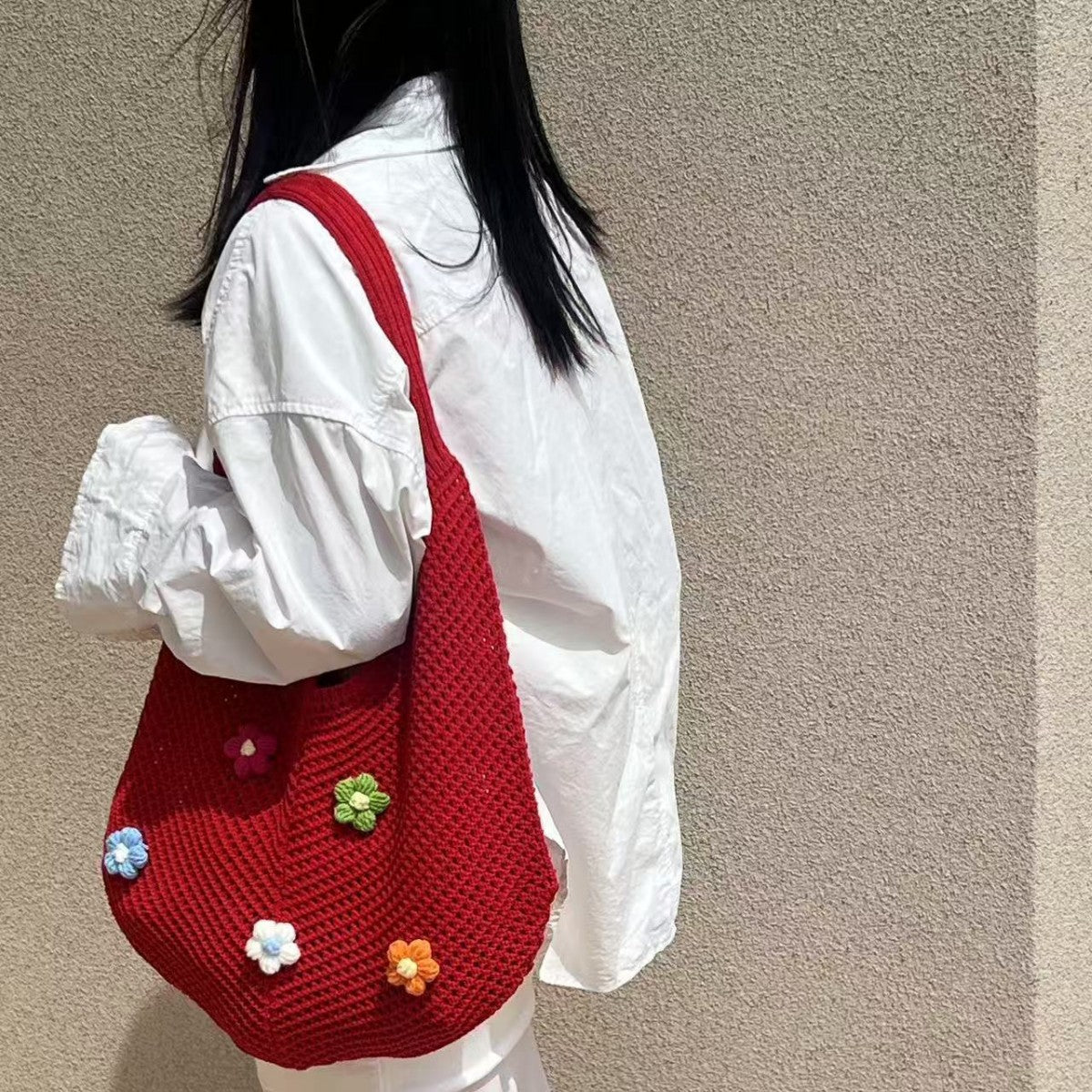 Straw Beach High Sense One Female Woven Large Capacity Women's Shoulder Bag