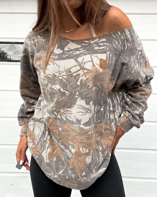 Women's Pretty Printed Crew Neck Casual Sweaters