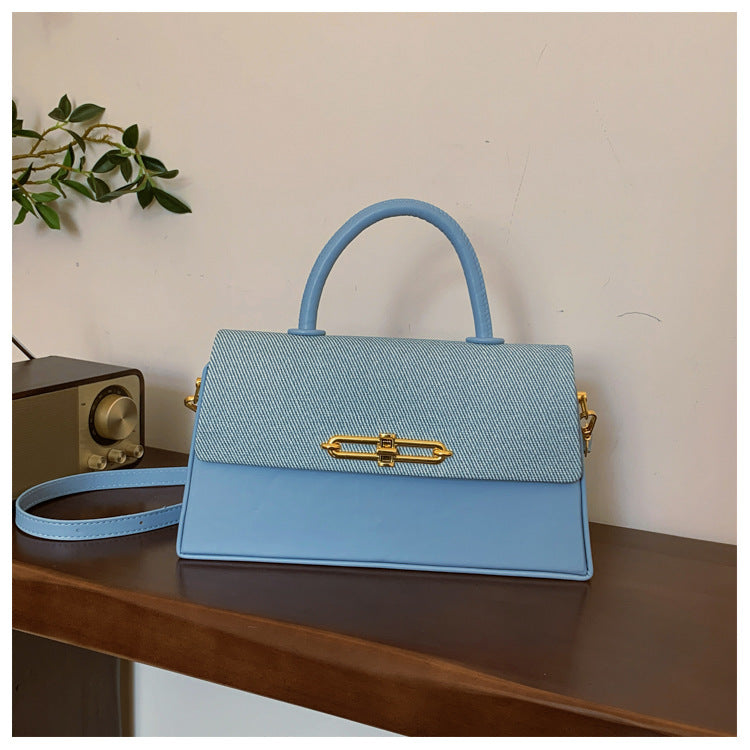 Women's Trendy Versatile Shaping Winter Contrast Color Women's Messenger Bag