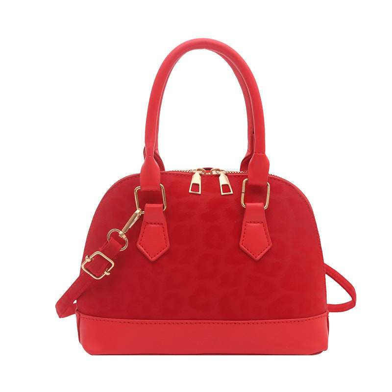 Women's Texture Solid Color Large Capacity Simple Popular Women's Shoulder Bag