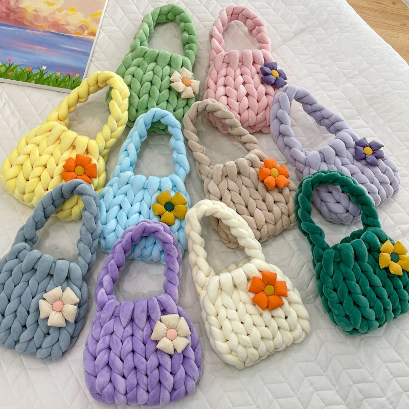 Homemade Iceland Wool Flower Underarm Free Girlfriend Gift Bags