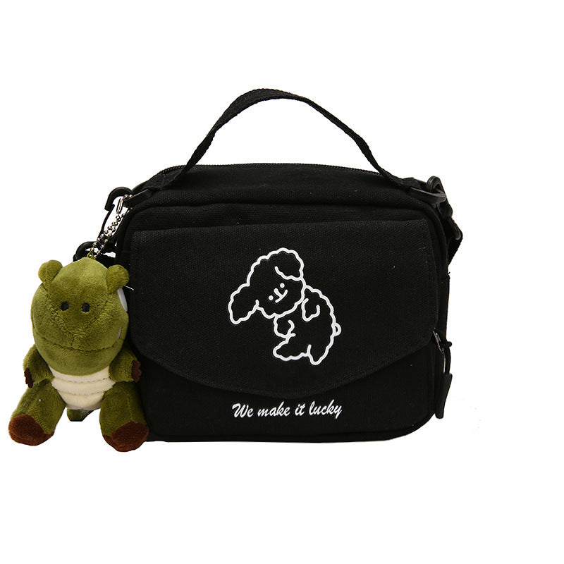 Cute Mori Secondary Cartoon Canvas Niche Bags