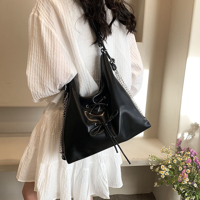 Women's Korean Style Bowknot Fashionable Portable Lightweight Women's Shoulder Bag