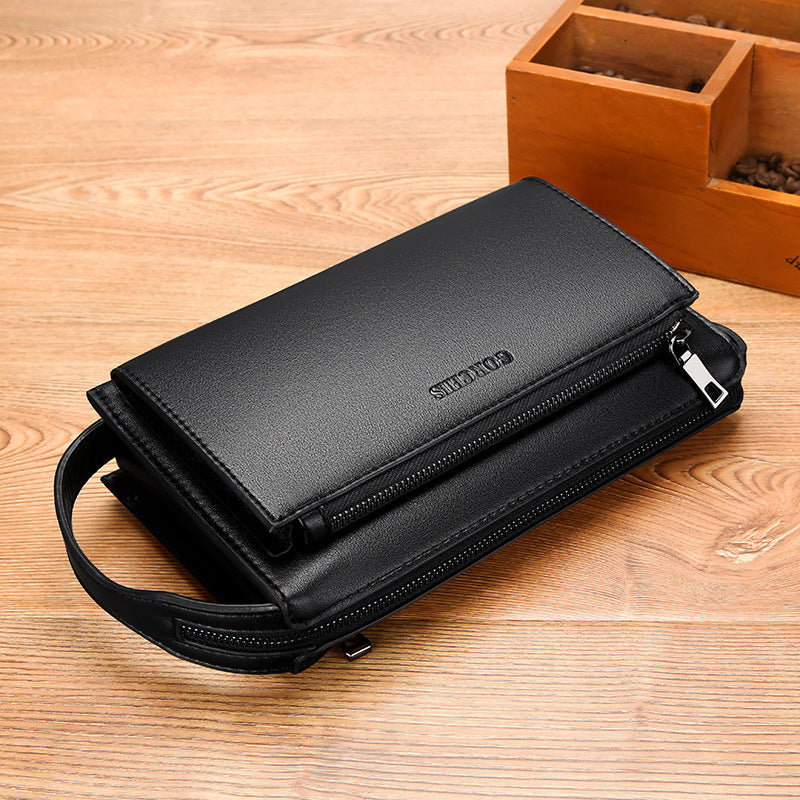 Men's Clutch Password Large Capacity Leather Fashion Men's Handbags