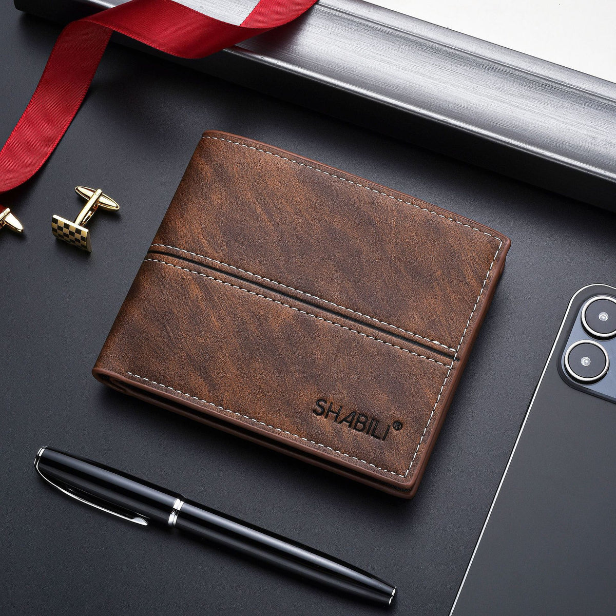 Men's Short Business Simplicity Fashion Soft Leather Men's Wallet