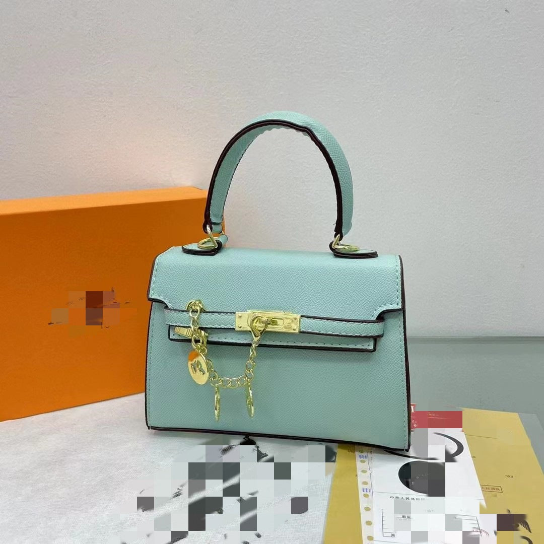 Comfortable Classic Kelly Platinum Palm Print Small Square Bags