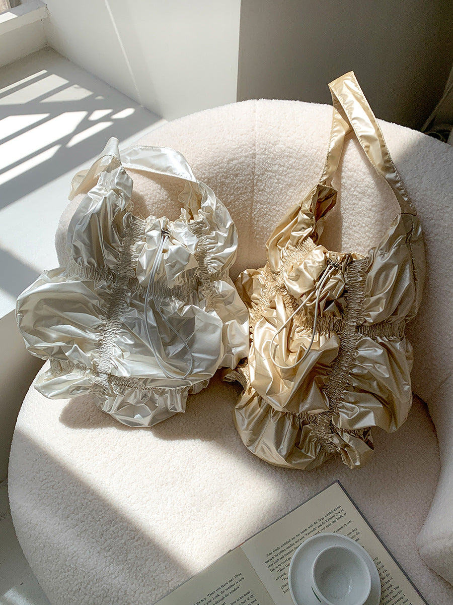 Personalized Drawstring Cloud Irregular Underarm High Shoulder Bags