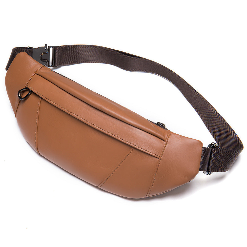 Men's Genuine Leather Mobile Business First Layer Men's Waist Packs