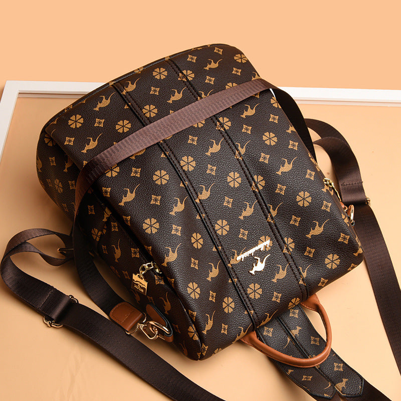 Women's Fashion Lady Mom Printed Leisure Backpacks