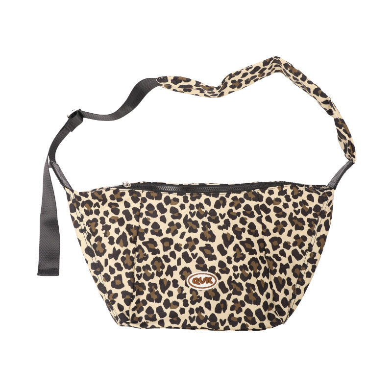 Spring Korean Style Canvas Pleated Underarm Crossbody Bags