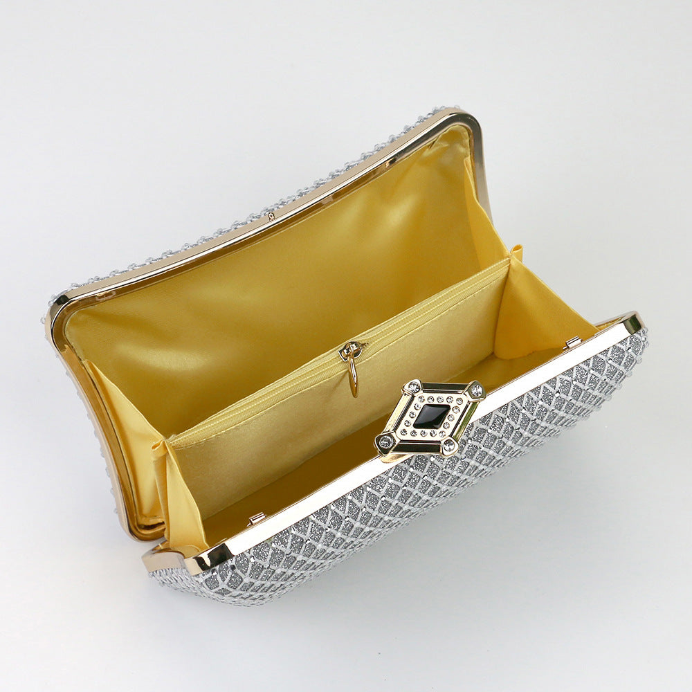 Fashion Net Drill Dinner Clutch Banquet Crossbody Bags