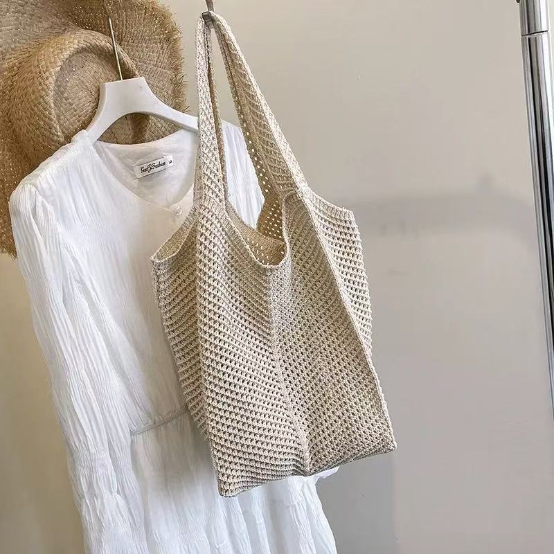 Straw Beach High Sense One Female Woven Large Capacity Women's Shoulder Bag