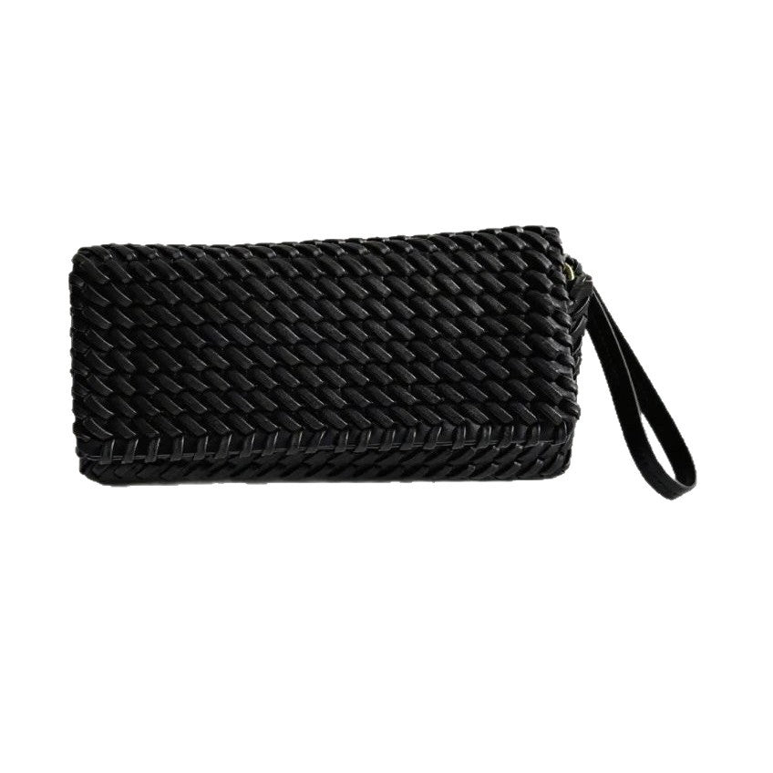 Women's Trendy Home Clamshell Woven Portable Women's Handbag