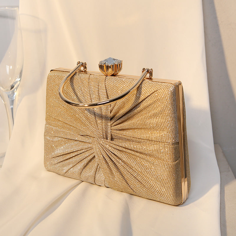 Women's Retro Dinner Hand-woven Banquet Metal Evening Bags