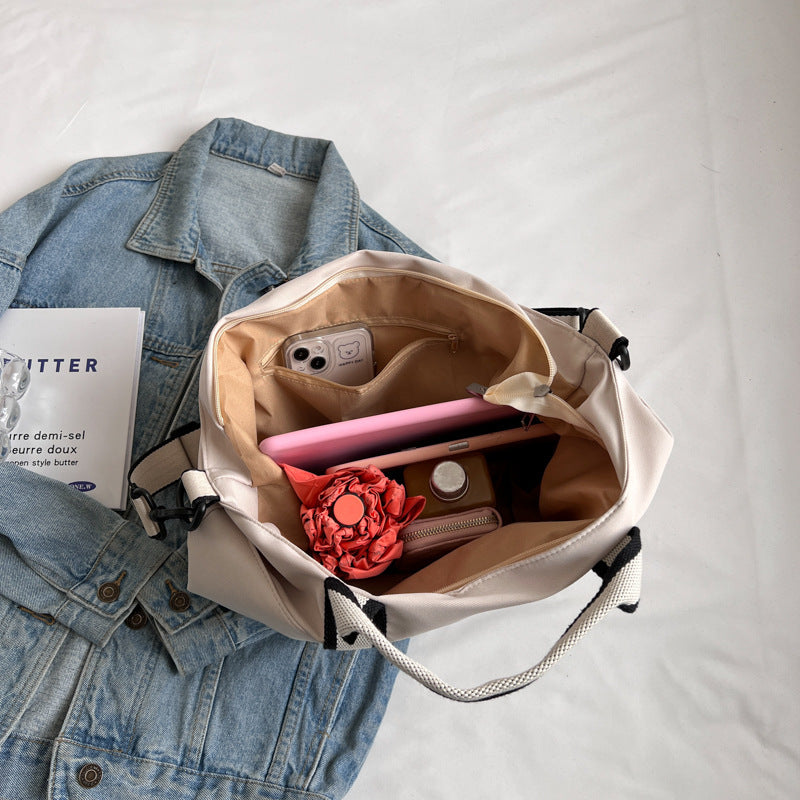 Women's Large Capacity Portable Shopping Versatile Canvas Women's Shoulder Bag