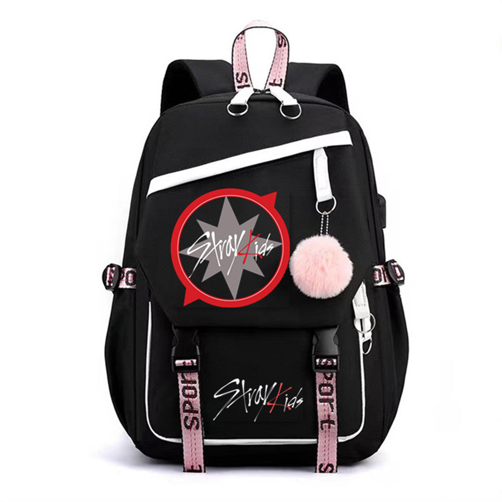 Combination Peripheral Korean Style Charging Large Backpacks
