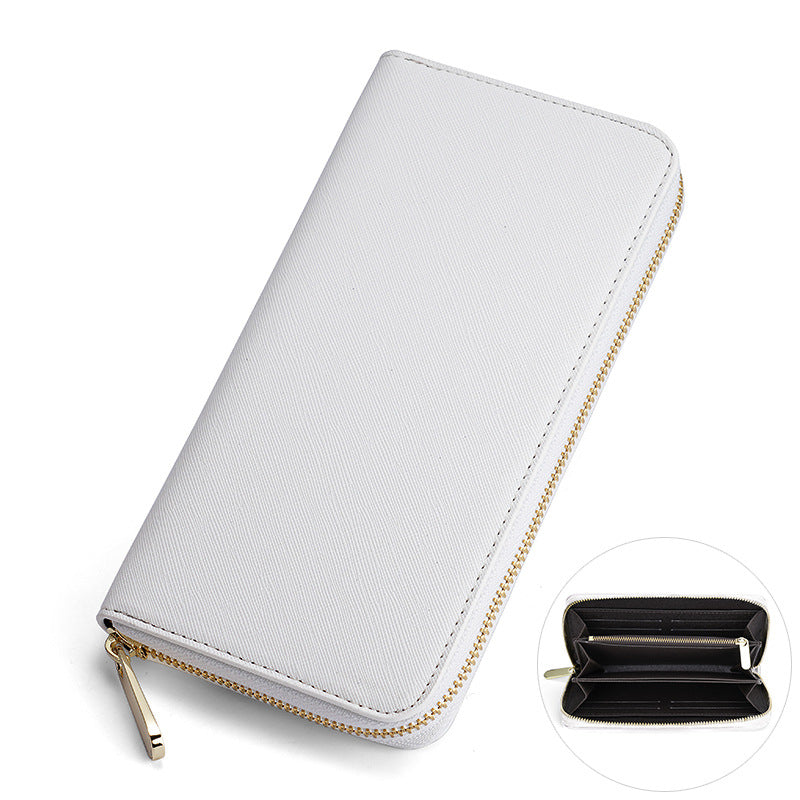 Women's & Men's Long Fortune Cloth Cross Pattern Fashion Men's Wallets
