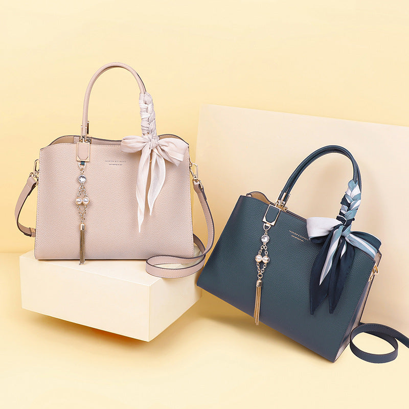 Women's Spring High-grade Genuine Leather Mother Portable Women's Handbag