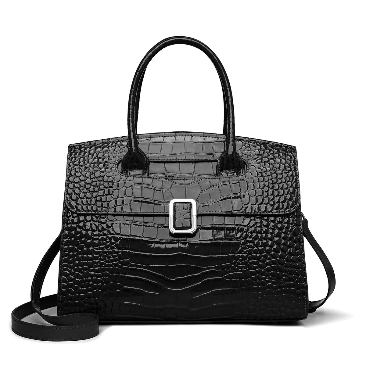 Women's Light Luxury Minority Expensive Daily Commuter Genuine Leather Crocodile Women's Handbag