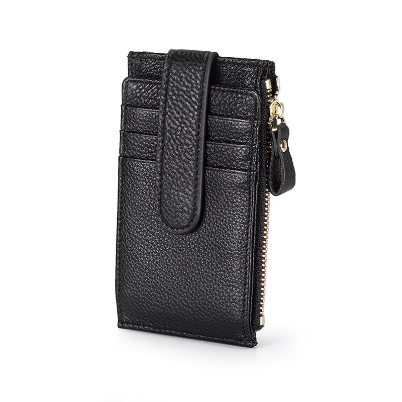 Outside Leather Folding Female Multifunctional First Ladies Wallets