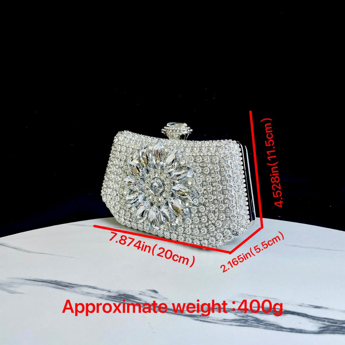 Women's Diamond Clutch Dinner Wedding Party Evening Bags