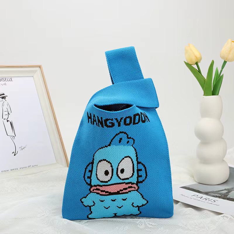 Cool Women's Knitted Cute Cartoon Woven Bags