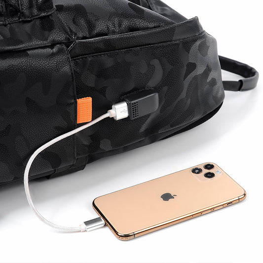 Men's Slouchy Autumn Camouflage Inch Material Backpacks