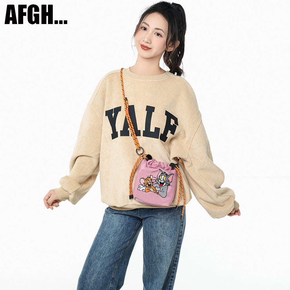 Warner Authorized Cat Mouse Embroidery Cartoon Bags