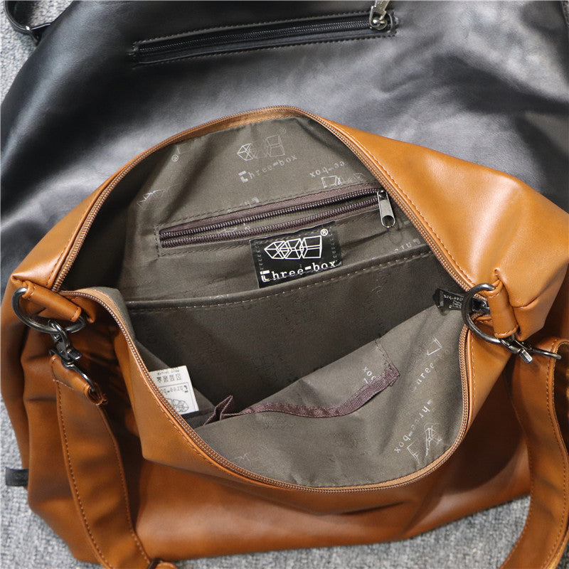 Men's Street Trend Style Fashion Fitness Big Men's Shoulder Bags