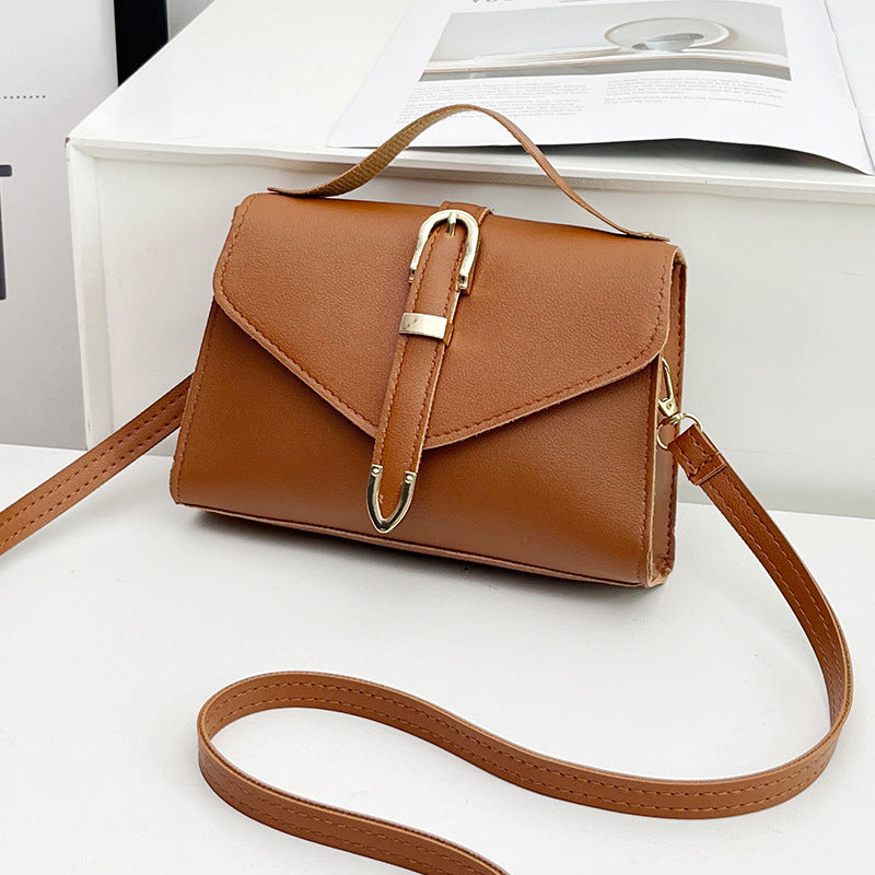 Fashion Solid Color Personalized Niche Advanced Women's Handbag