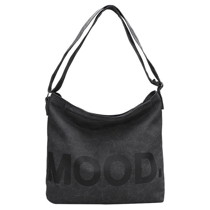 Women's & Men's Canvas Large Capacity Korean Style Tuition Bags
