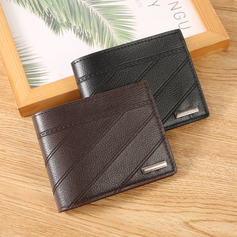 Men's Short Fashion Green Large Capacity Men's Wallet