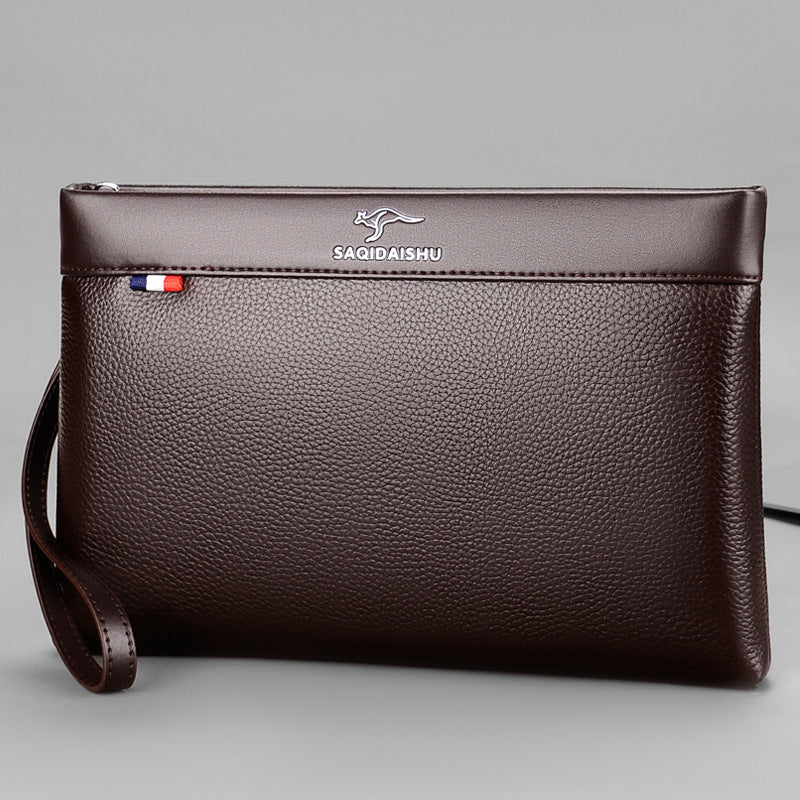 Men's Genuine Leather Clutch Leisure First Layer Kraft Men's Handbags
