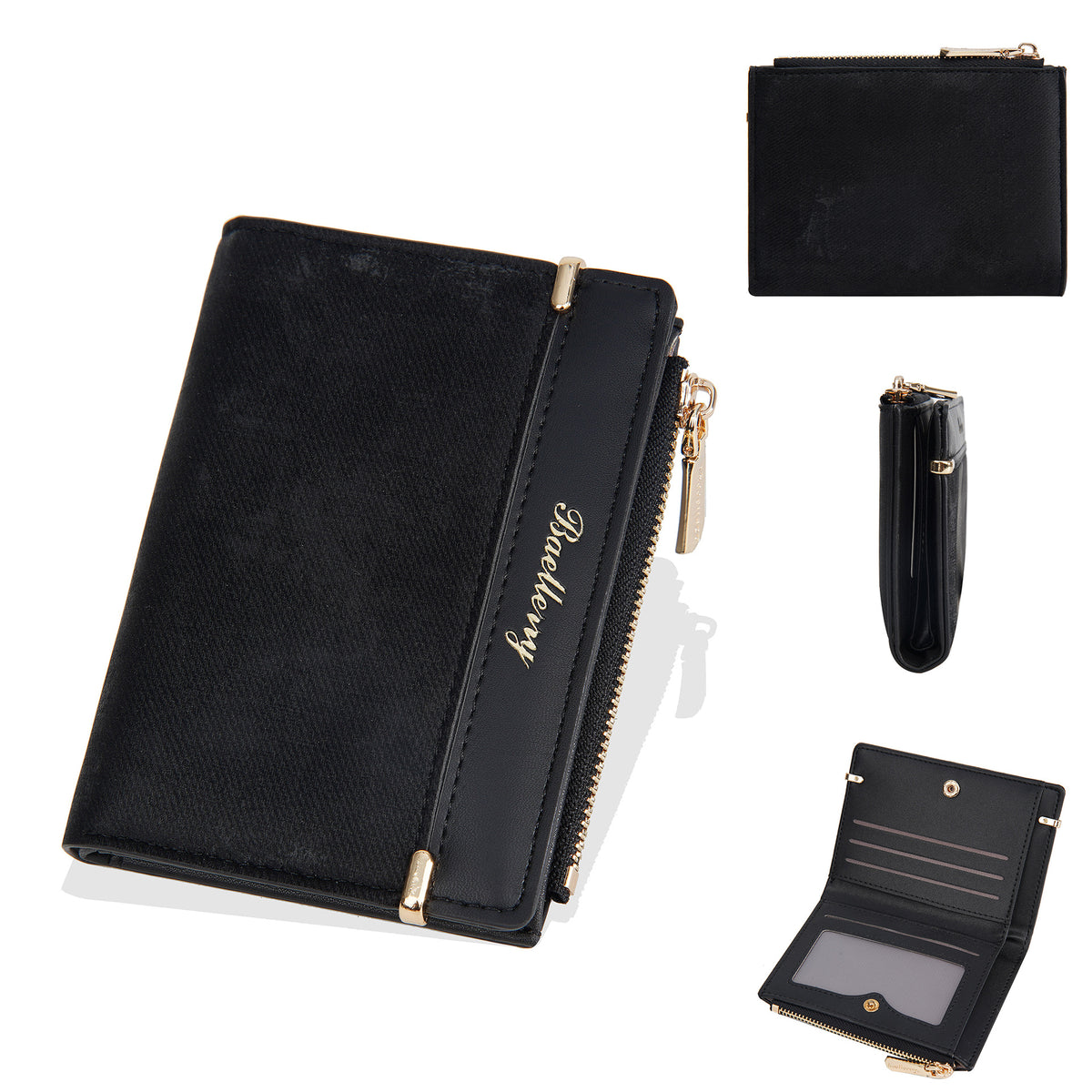 Women's Short Frosted Fashion Zipper For Coin Purses