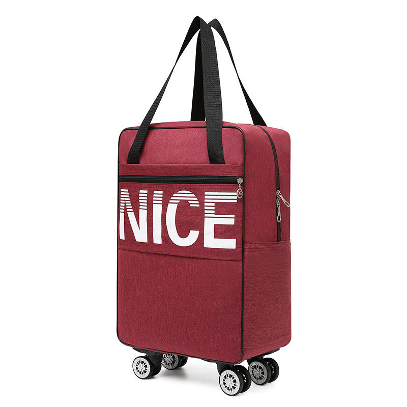 Women's & Men's & Pull Large Capacity Storage Supermarket Travel Bags