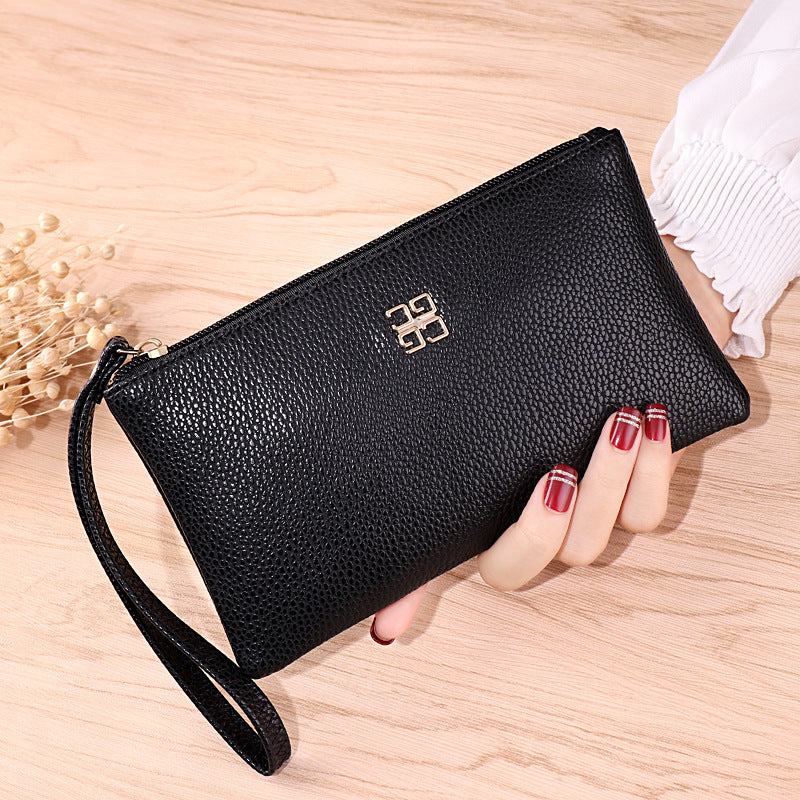 Women's Korean Style Authentic Leather Tactile Feel Long Fashion Ladies Wallet