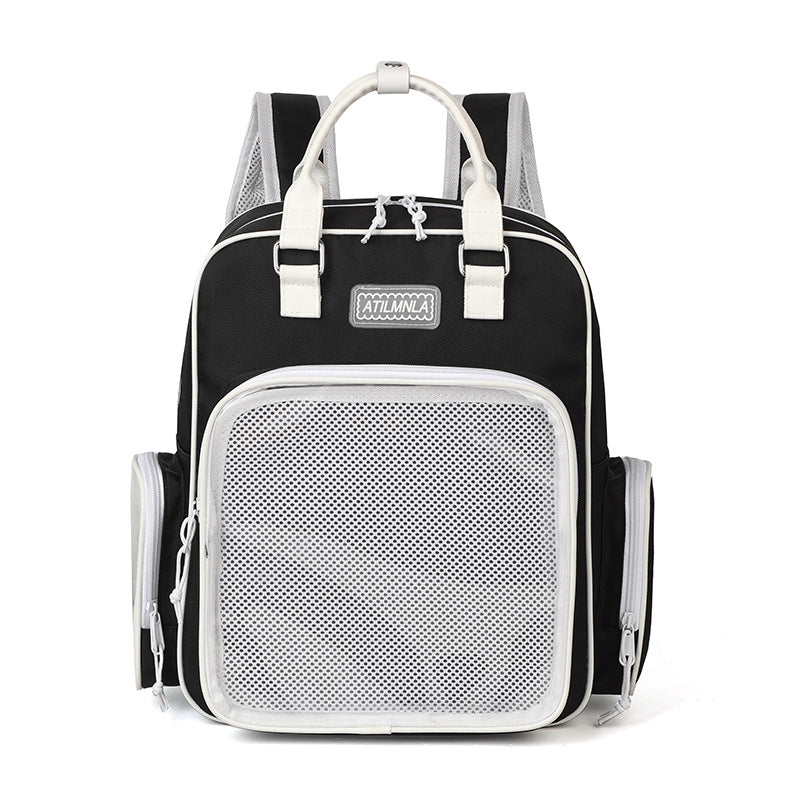 Style Cartoon Large Capacity Plate Sheer Backpacks