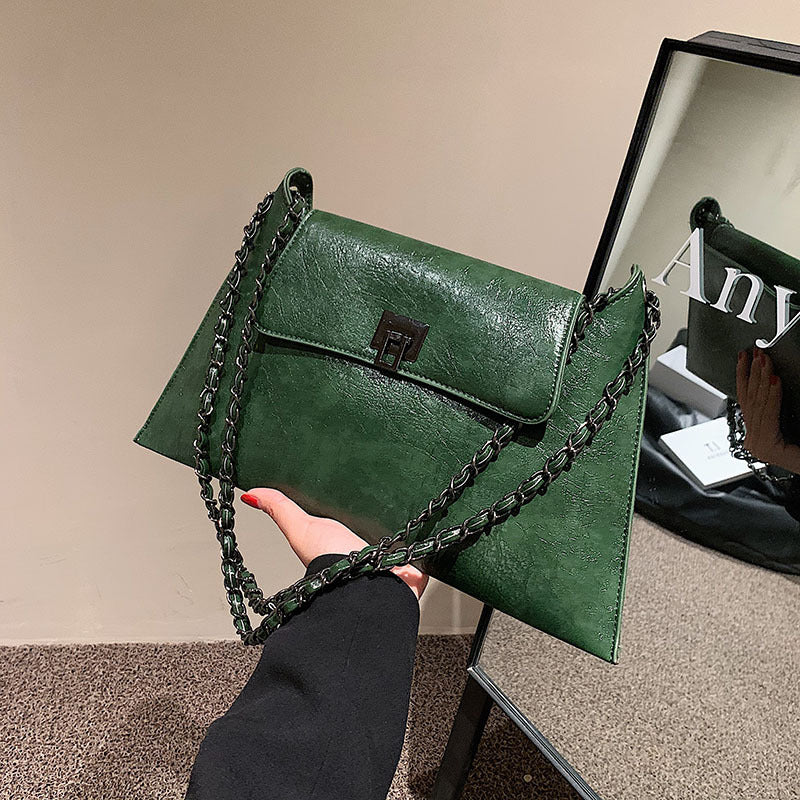 Women's Fashion Simple Summer Texture Envelope Chain Women's Shoulder Bag