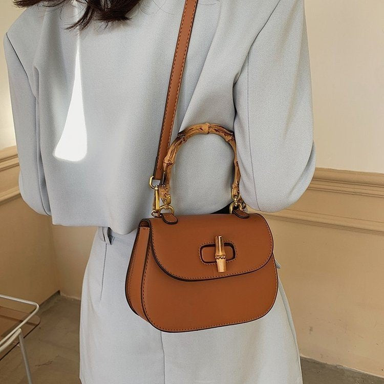 Women's Bamboo Simple Elegant Fashion Pouches Street Handbags