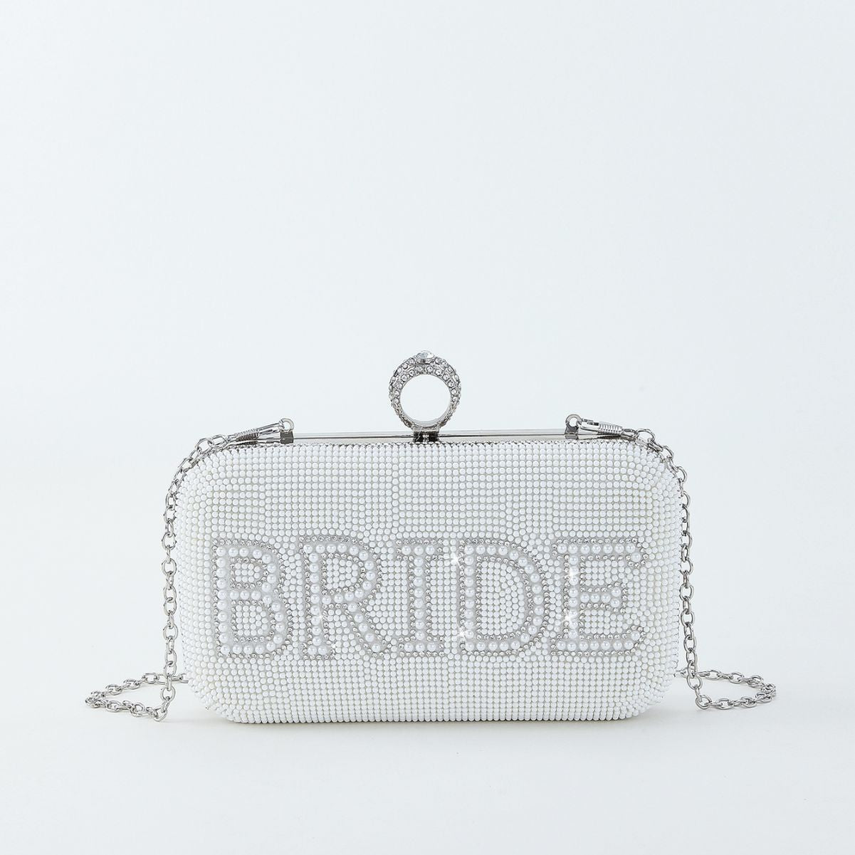 English Letters Rhinestone Pearl Dinner Wedding Bags