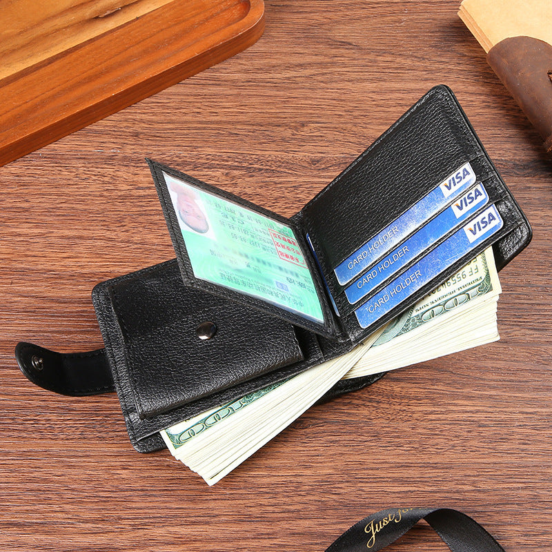 Men's Short Business Simplicity Fashion Soft Leather Men's Wallet
