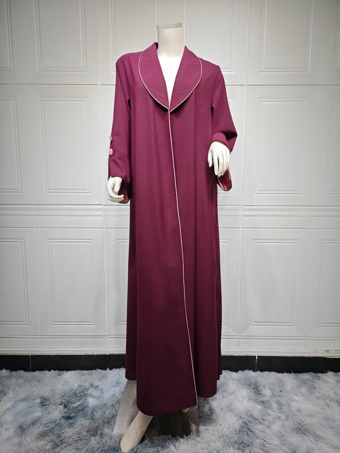 Women's Classic Maxi Dress Elegant Robe Cardigans