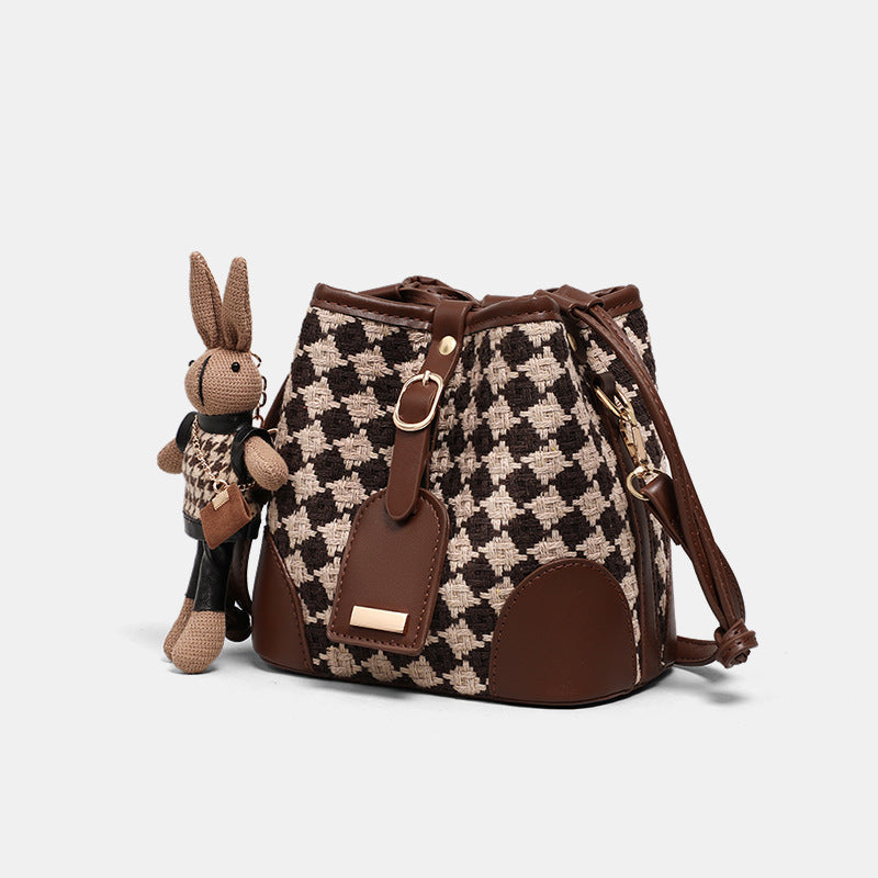 Women's Fashion High-grade Diamond Plaid Commuter Bags