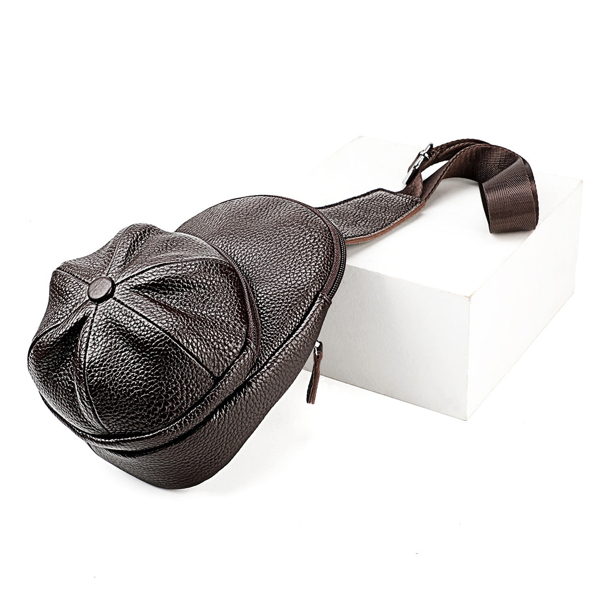 Women's & Men's & Underarm Leather Cowhide Men's Chest Bags