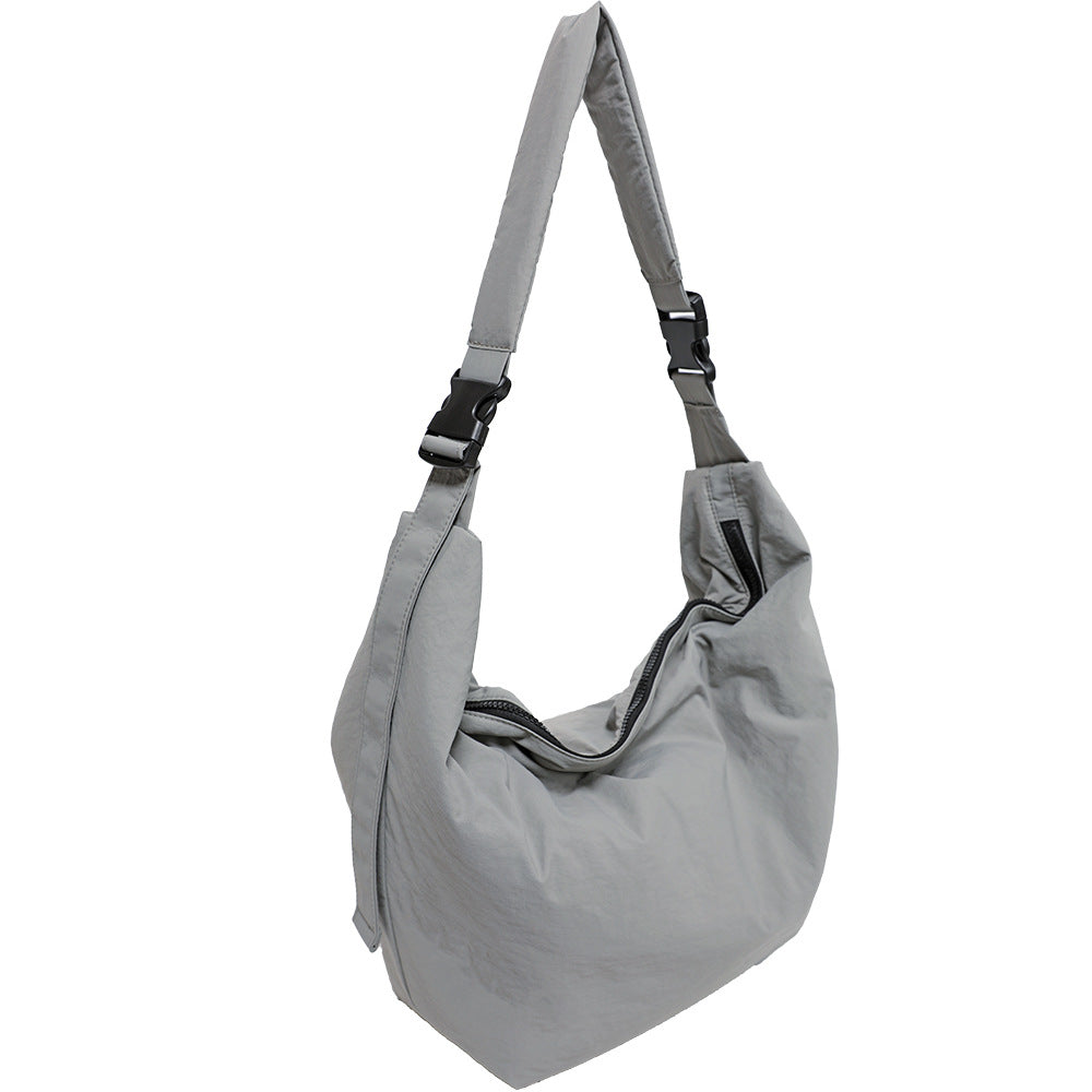 Women's & Men's Style Idle Large Capacity Nylon Dumpling Simple Crossbody Bags