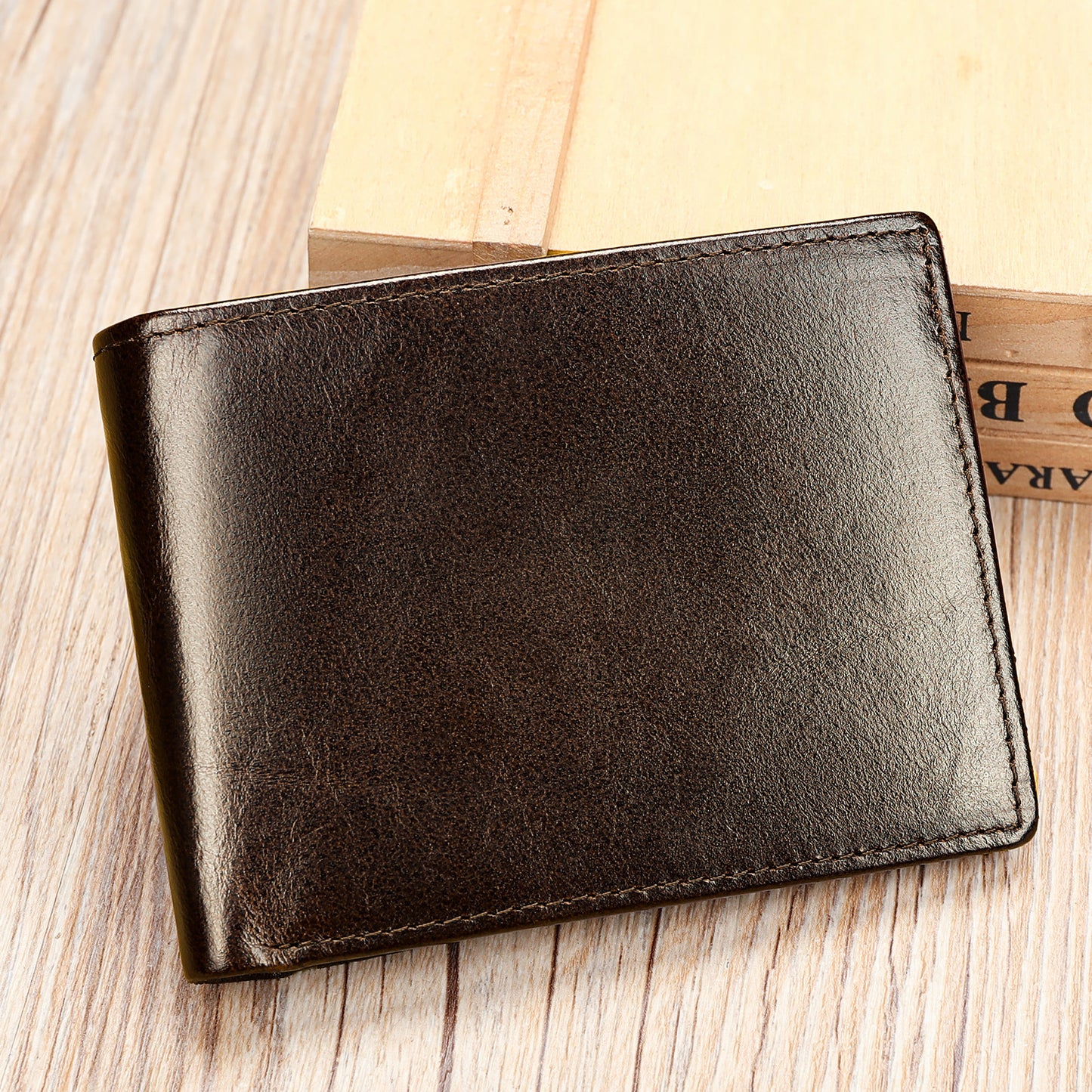 Men's Leather High-grade Large Capacity First Layer Men's Wallets